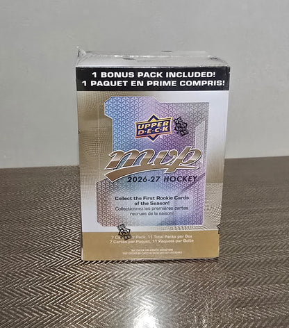 2026-27 Upper Deck MVP  Cartes Hockey NHL Blaster Box
