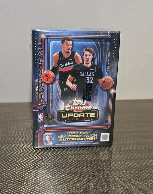 2025-26 Topps Chrome Update Series Cartes Basketball NBA Blaster Box