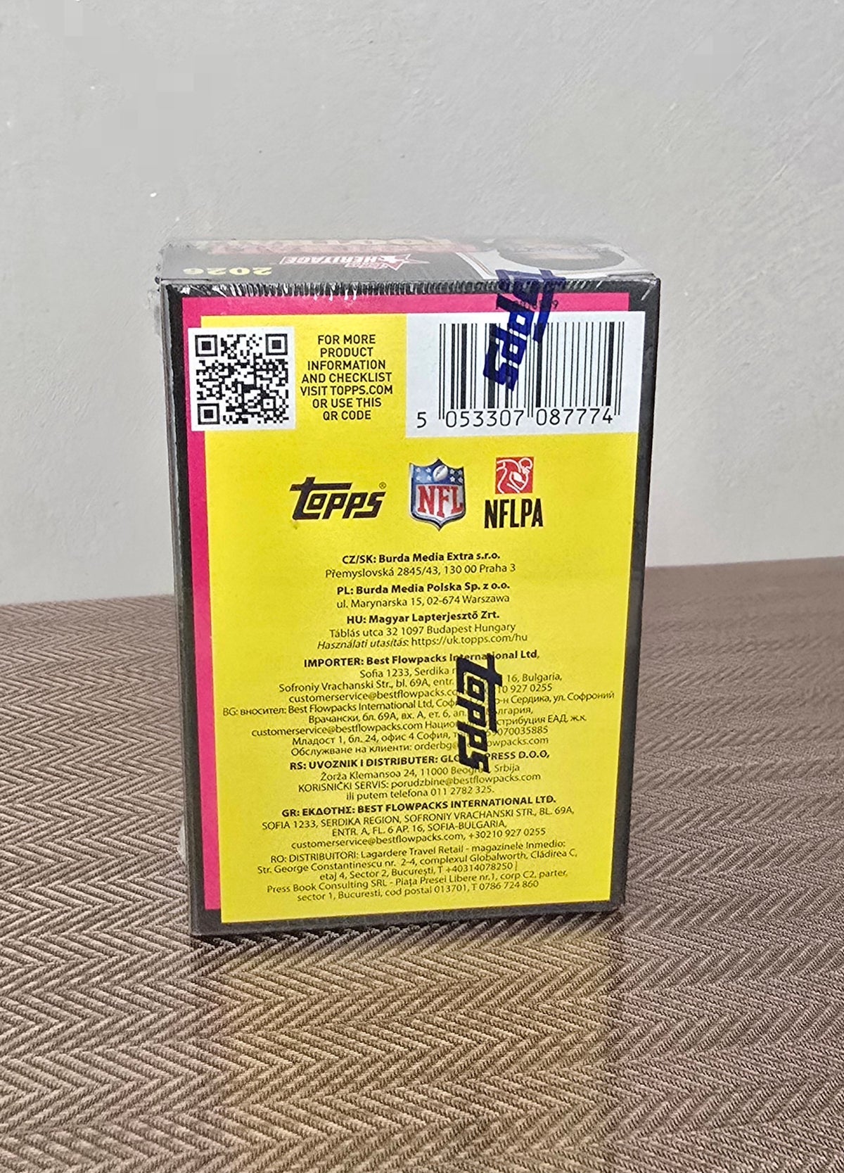2026 Topps Heritage Cartes Football NFL Blaster Box