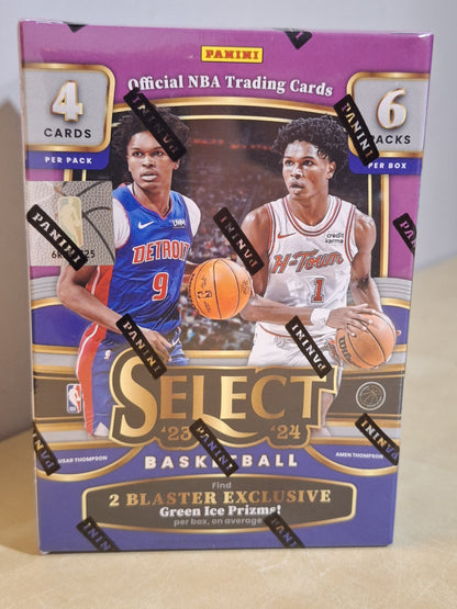 2023/2024 Panini Select Cartes Basketball NBA 6 pack Hobby Blaster Box (Green Prizms)