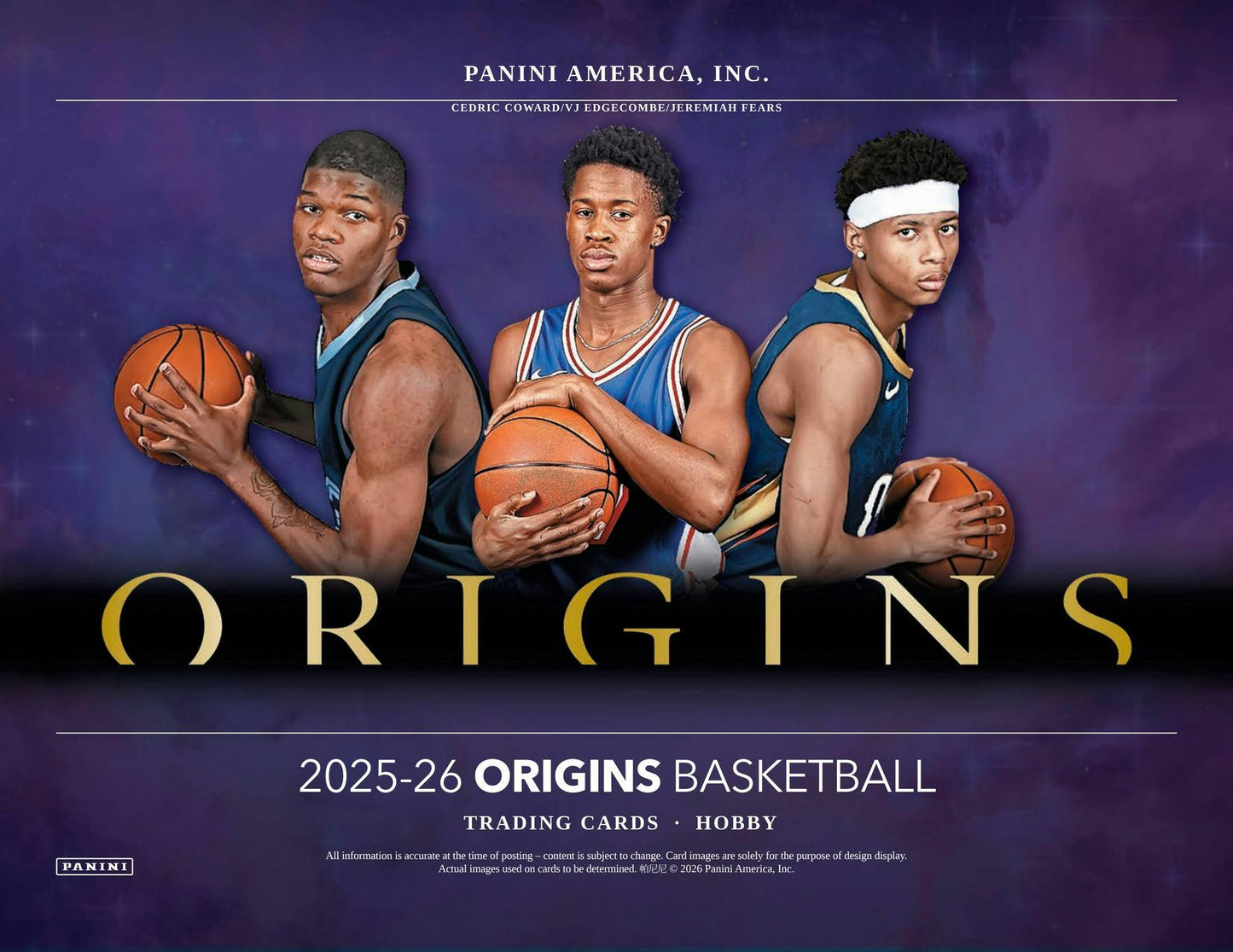 2025-26 Panini Origins Cartes Basketball NBA Hobby Box ** PRECOMMANDE **