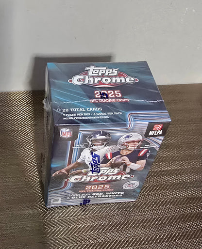 2025 Topps Chrome Cartes Football NFL Blaster Box