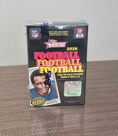 2026 Topps Heritage Cartes Football NFL Blaster Box