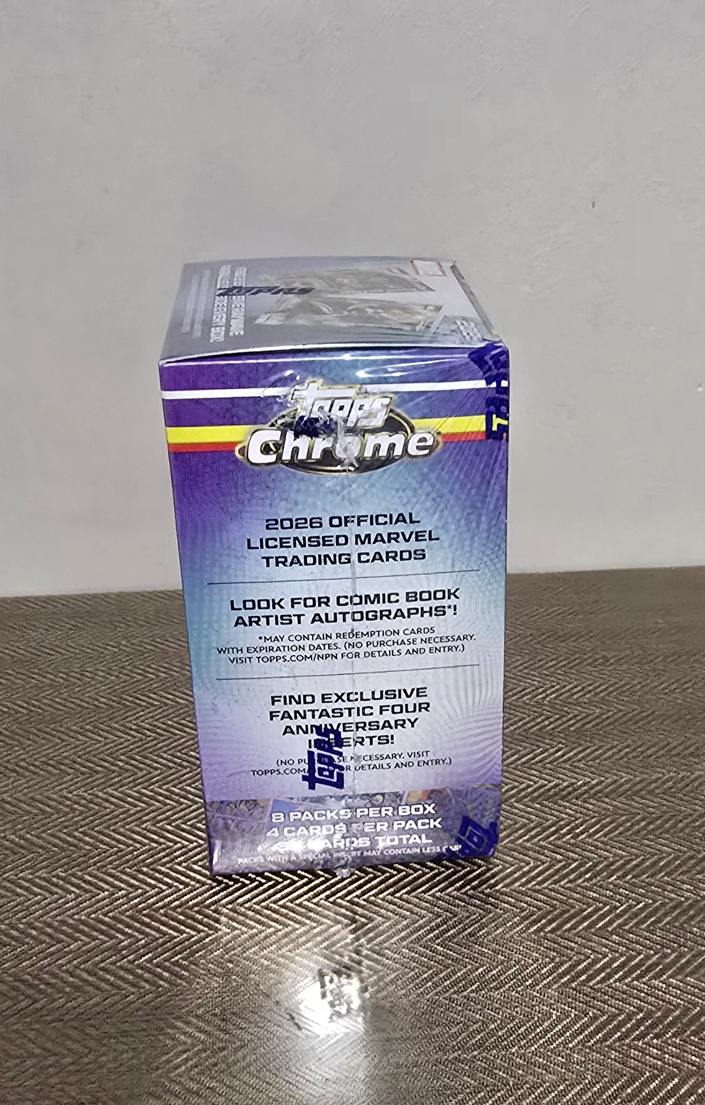 2026 Topps Chrome Cartes Marvel Comics Blaster Box
