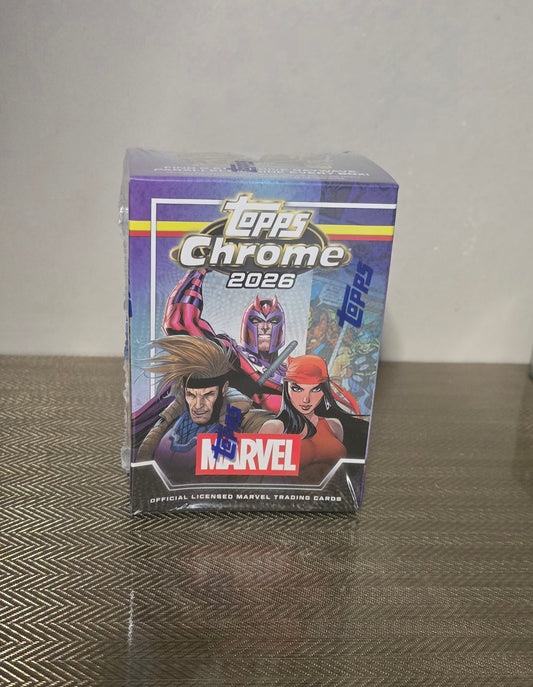 2026 Topps Chrome Cartes Marvel Comics Blaster Box