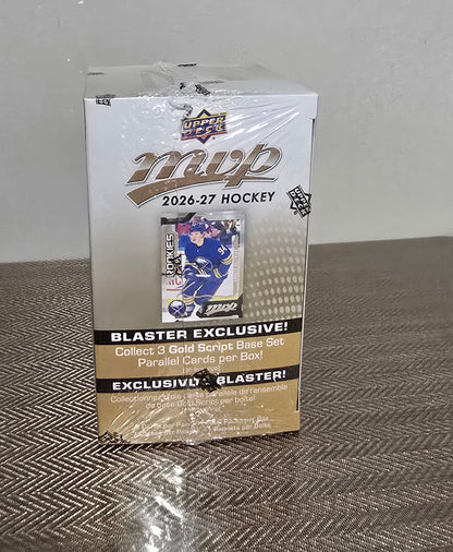 2026-27 Upper Deck MVP  Cartes Hockey NHL Blaster Box