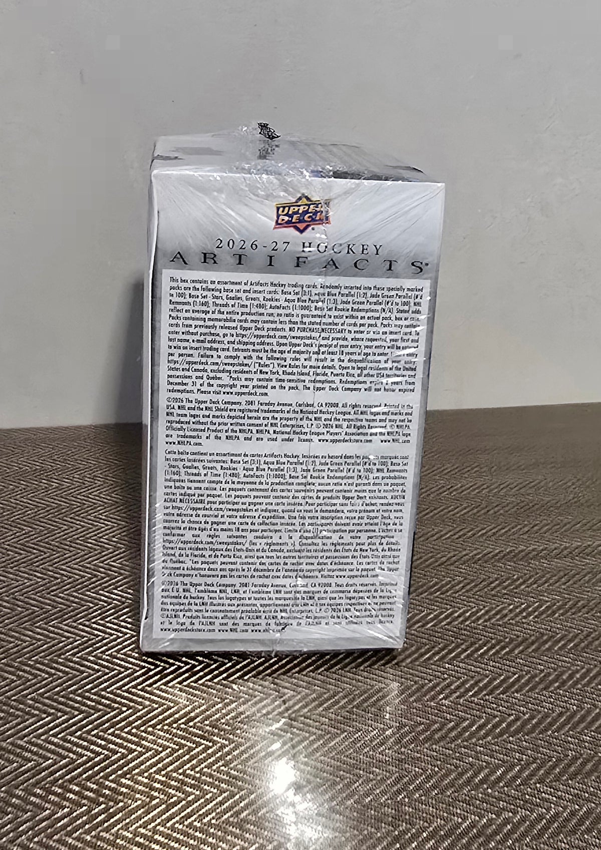 2026-27 Upper Deck Artifacts  Cartes Hockey NHL Blaster Box