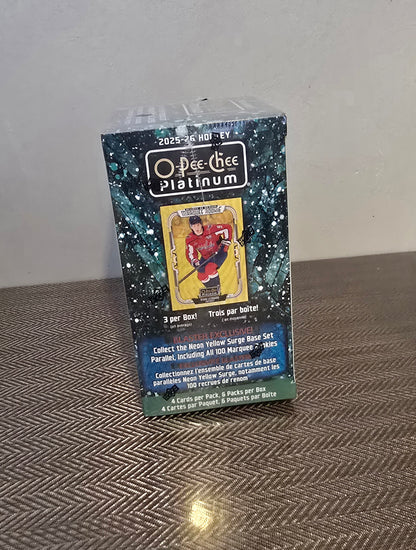 2025-26 Upper Deck O-Pee-Chee Platinum Cartes Hockey NHL Blaster Box