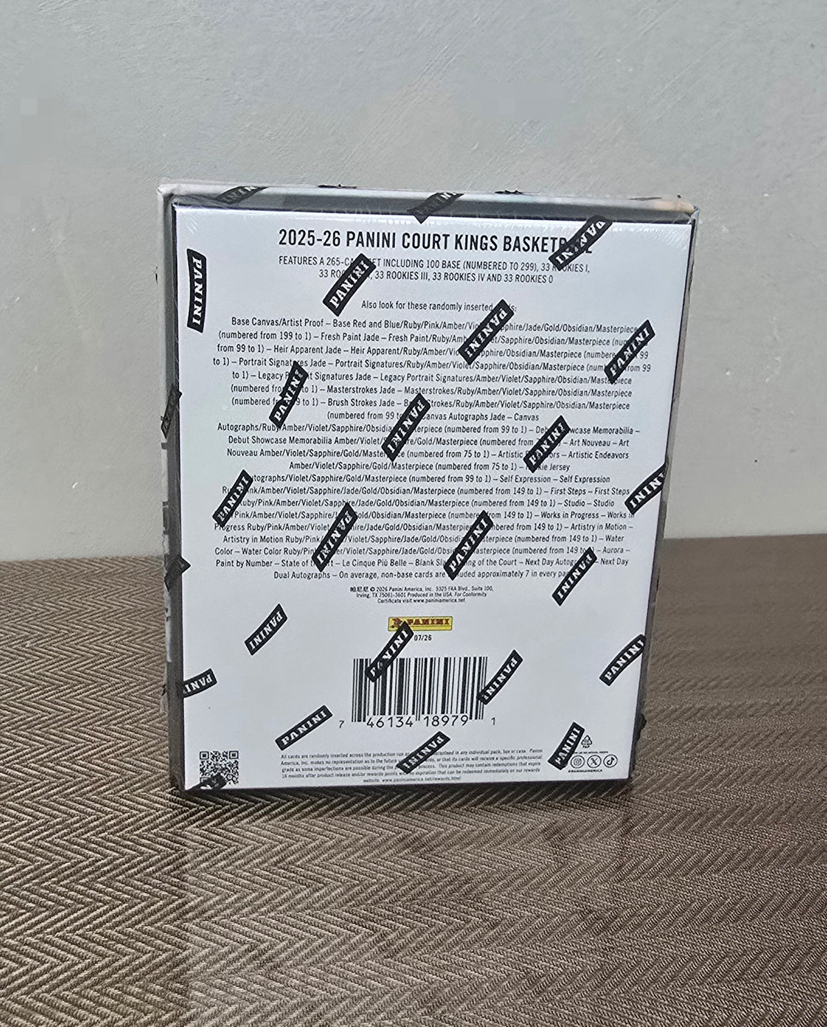 2025-26 Panini Court Kings Cartes Basketball NBA Hobby Box