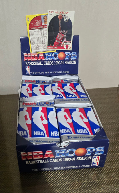 1990-91 Hoops Series 1 Cartes Basketball NBA Pack
