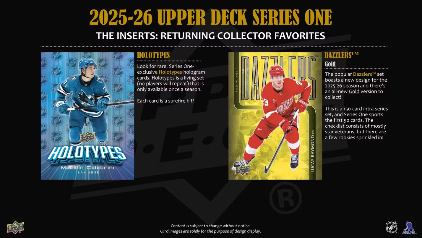 2025-26 Upper Deck Series 1 Cartes Hockey NHL Blaster Box