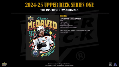 2025-26 Upper Deck Series 1 Cartes Hockey NHL Blaster Box
